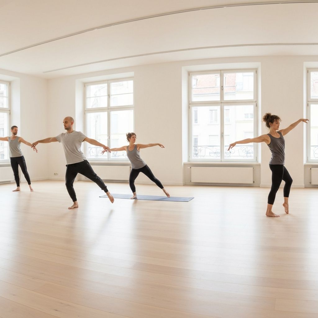Mindful movement practice in a studio setting